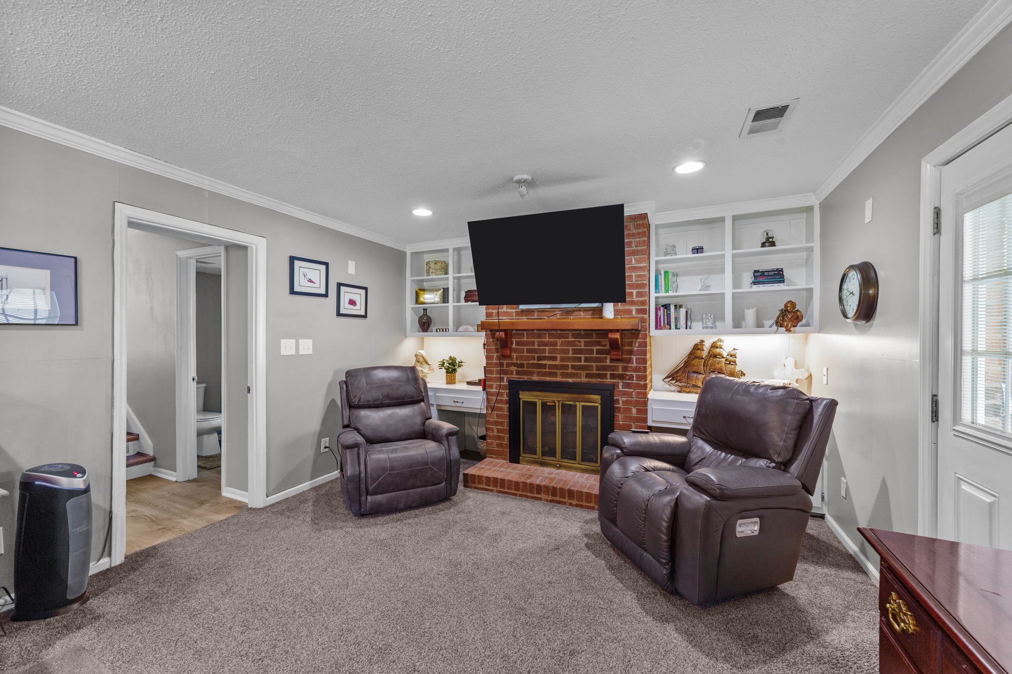 Den Currently Being Used as Bedroom