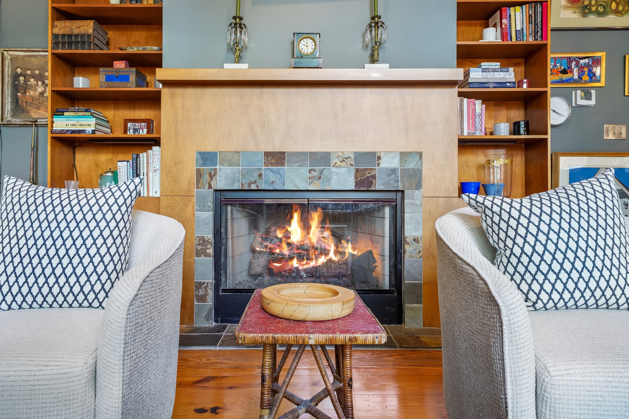 Living Room with Gas Fireplace