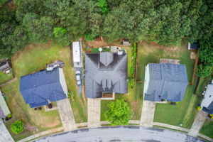 43 Aerial Lot + Neighborhood Bird's Eye View