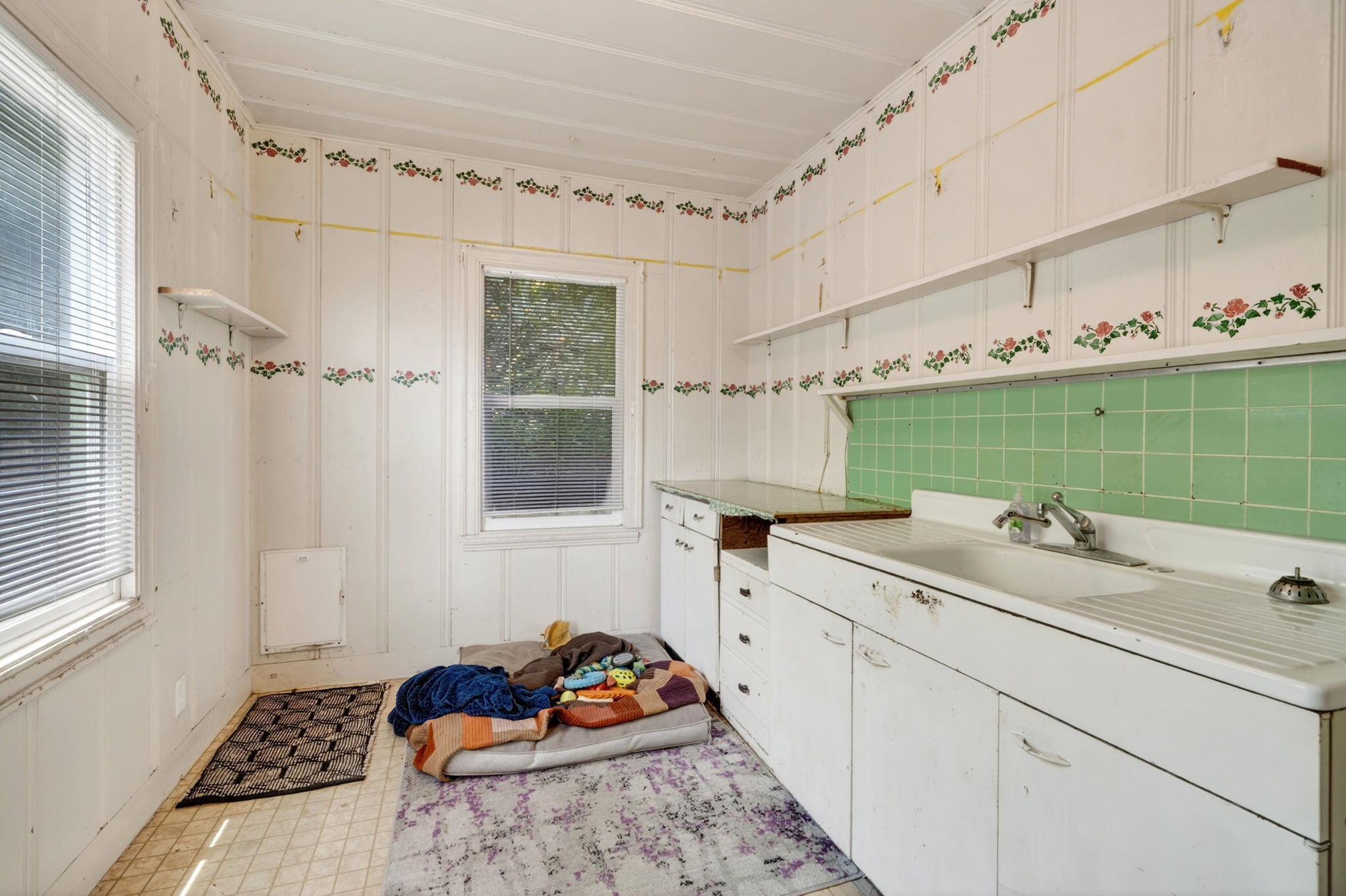 The canning room.  It looks like it once had a stove in it, not pictured.