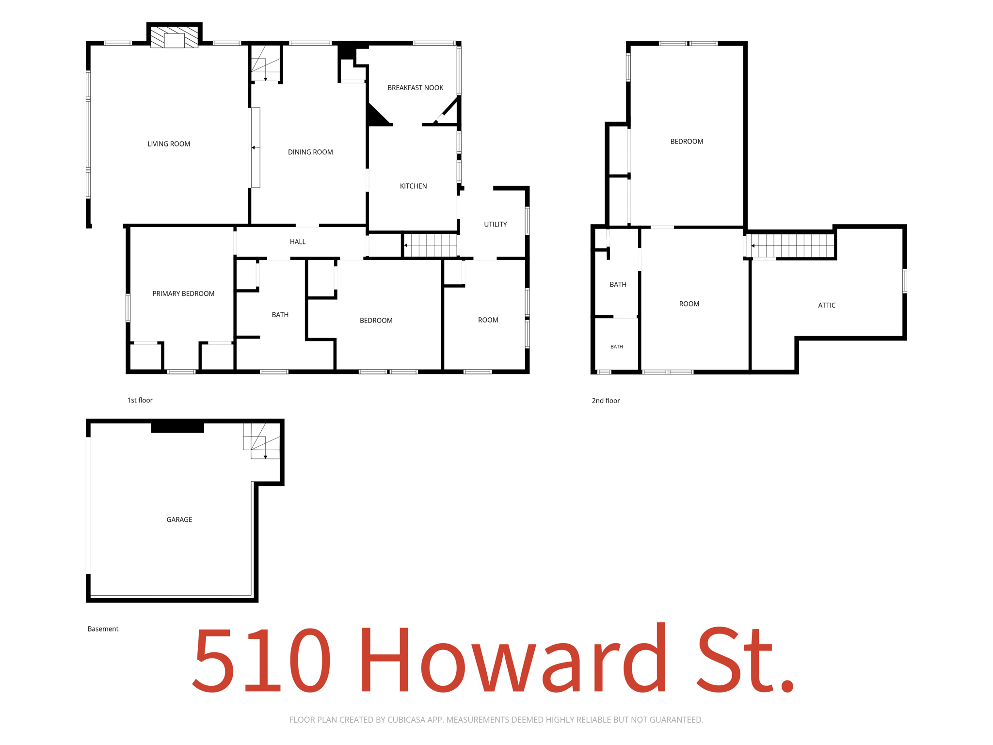 All 3 layouts.  The left side is the street side for all of them.  Digitally altered to add the address.