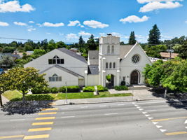 The Lutheran Church down the block.  The bell tower is still in use.