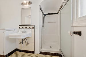The downstairs bathroom.