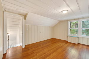 The upstairs sitting room.  The bedroom is behind this view and the bathroom to the right.
