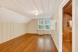 The upstairs sitting room.  The bedroom is behind this view and the bathroom to the right.