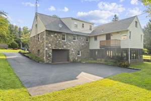 Back View with Garage