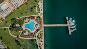 Aerial Pool and Dock - 5108-5130 Buildings