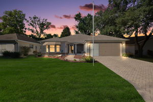 Twilight Front Elevation