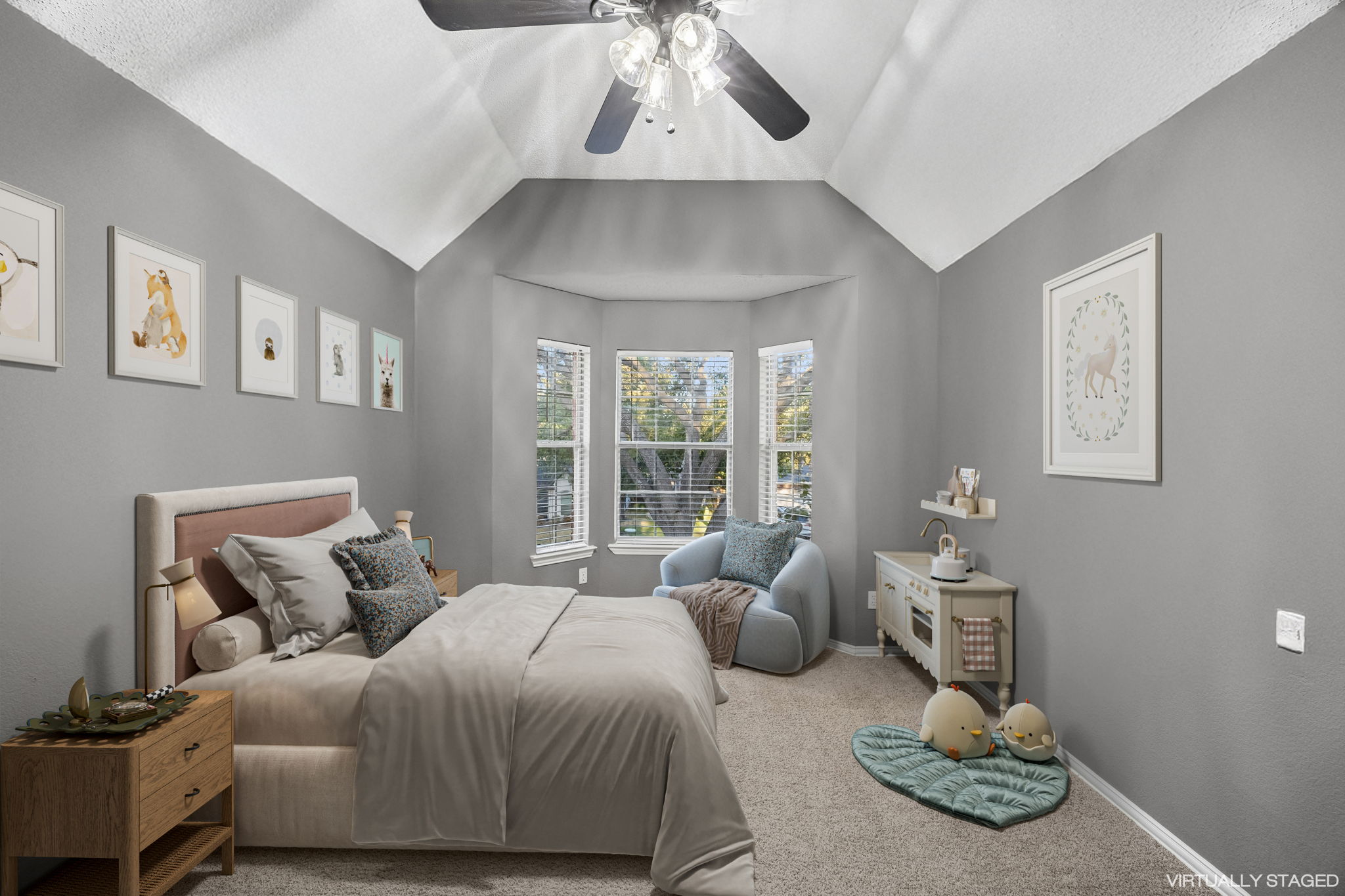 Virtually Staged Bedroom