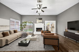 Virtually Staged Family Room