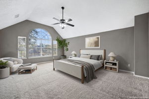 Virtually Staged Primary Bedroom