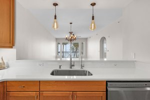 Kitchen Overlooks Livingroom