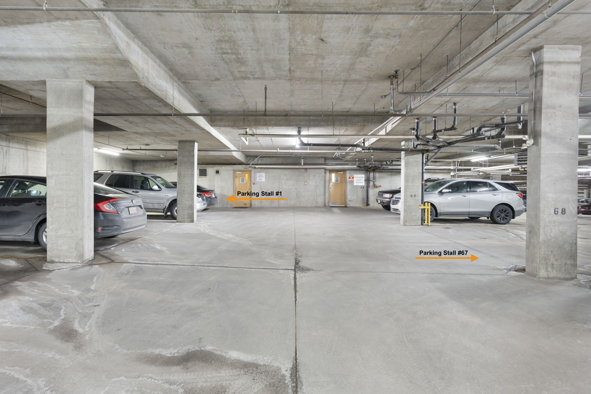 2 Titled Parking Stalls