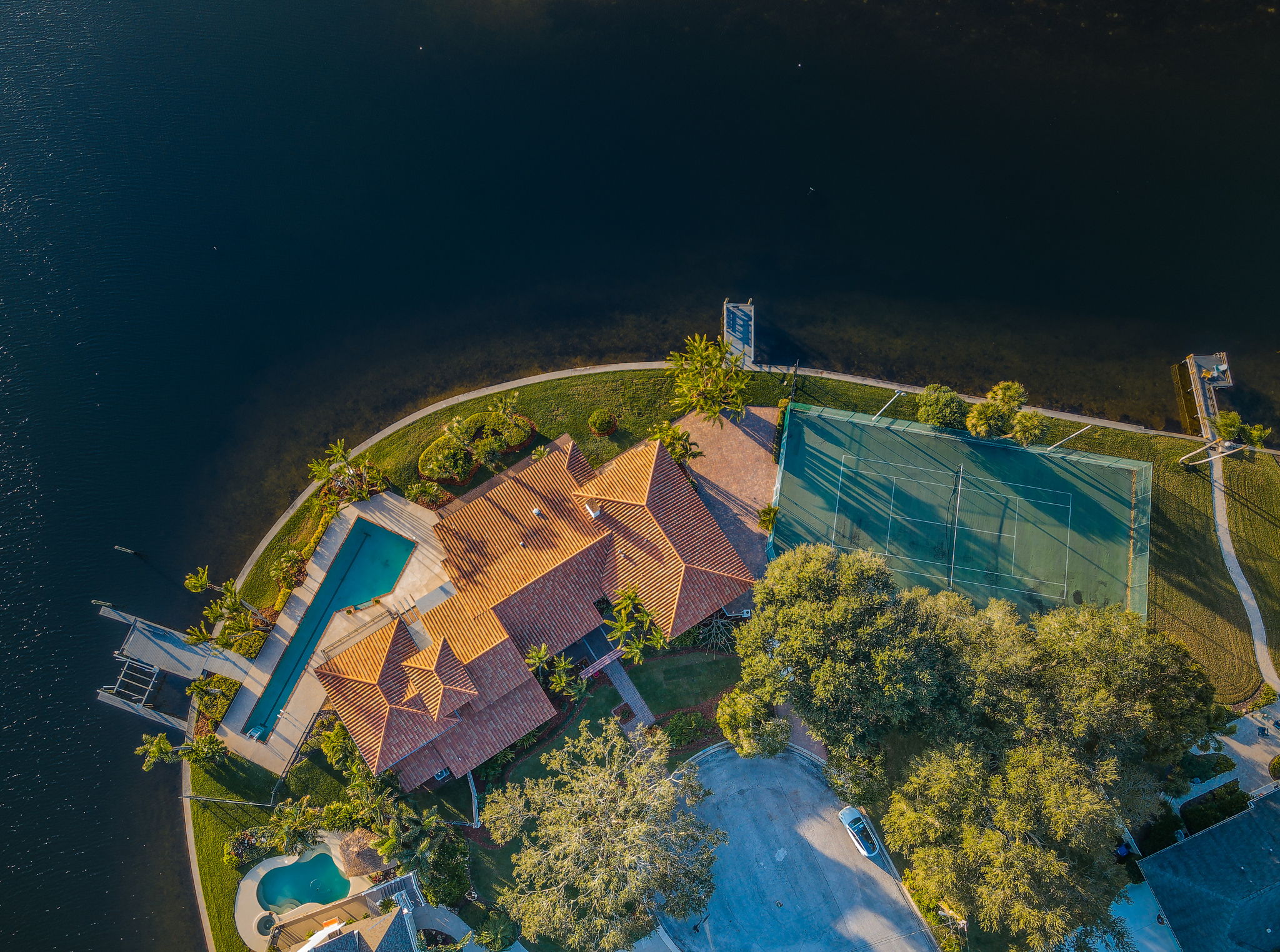 Adjacent Vacant Lot-Tennis Court Aerial3