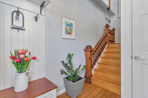 Entryway stairs to upper unit