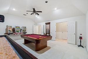 upstairs game room game room has huge walk in closet