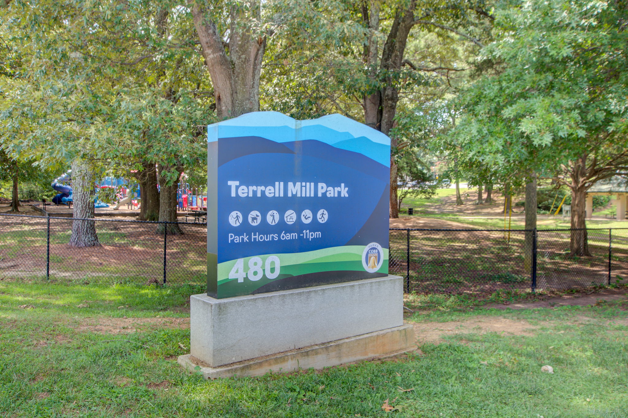 38 Exterior Terrell Mill Park Signage