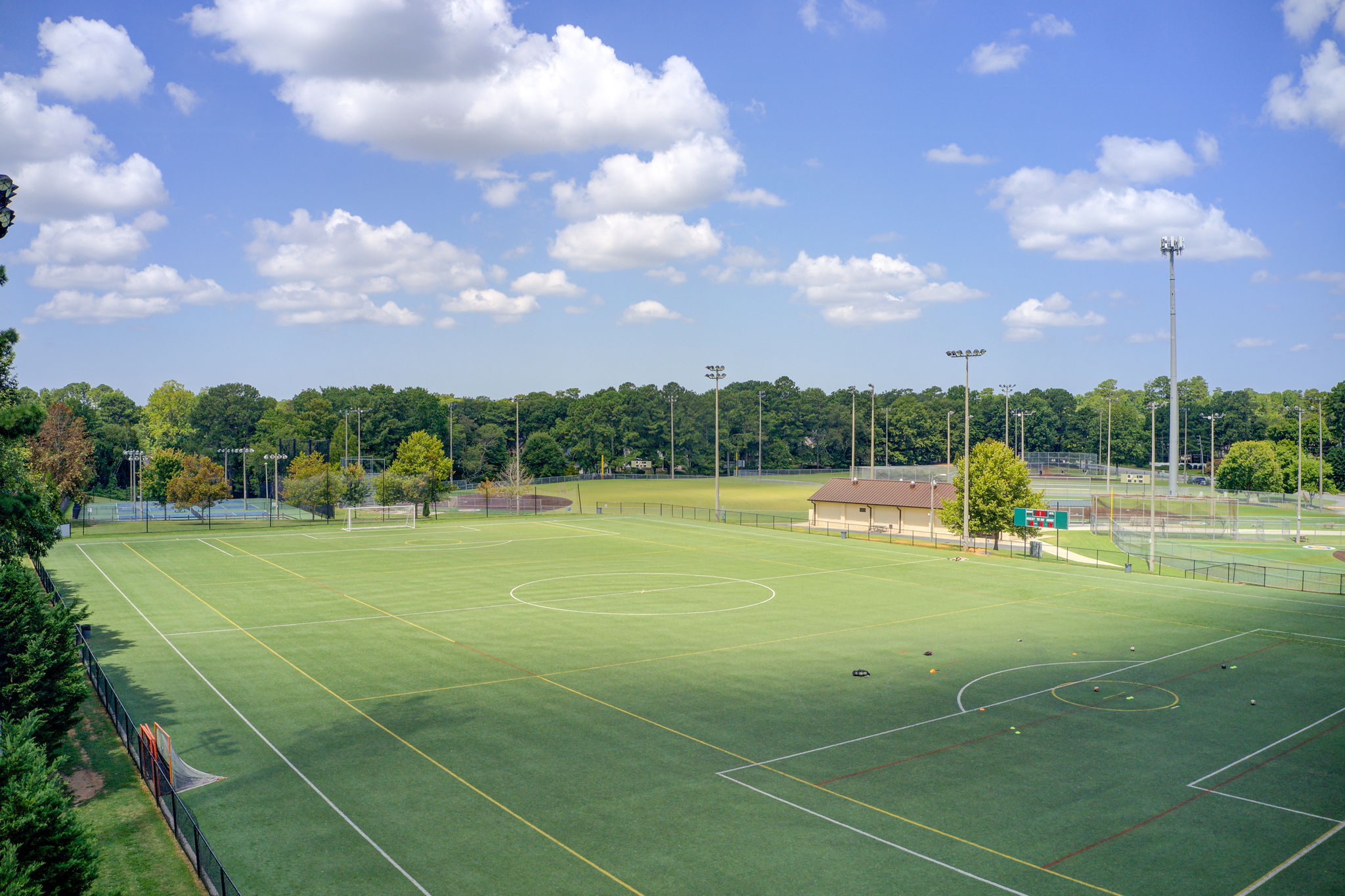 47 Aerial Terrell Mill Park Soccer Field