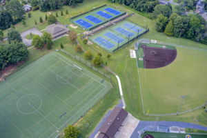 43 Aerial Terrell Mill Park Fields Partial