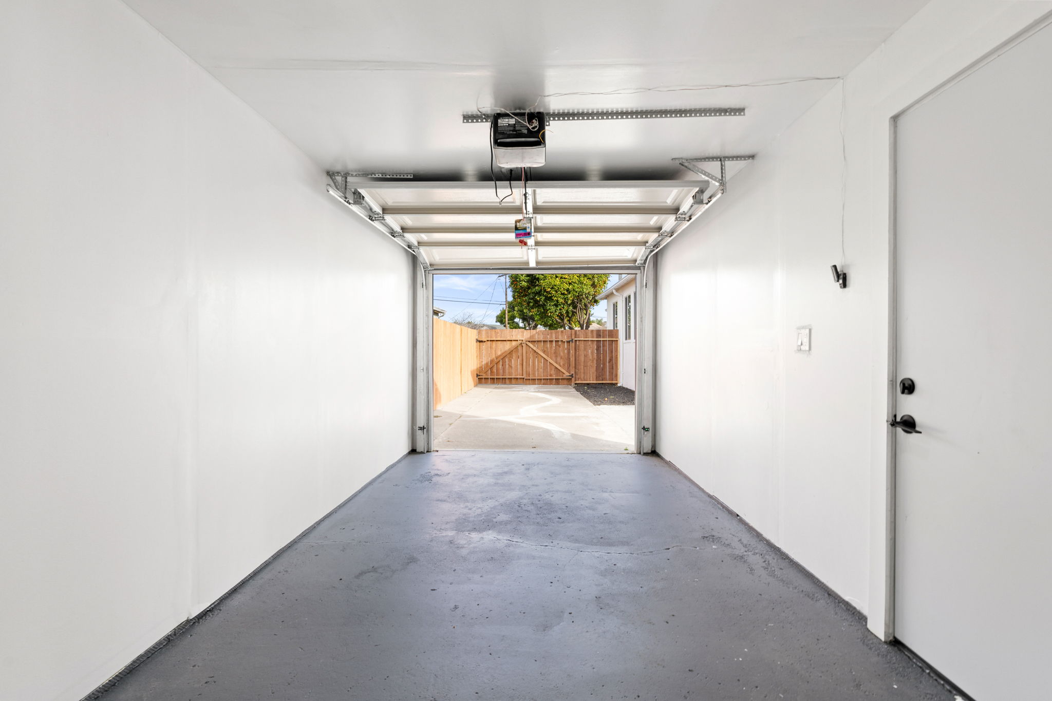 Detached Garage has been sheetrocked and painted