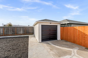 Detached Garage Sheetrocked Painted