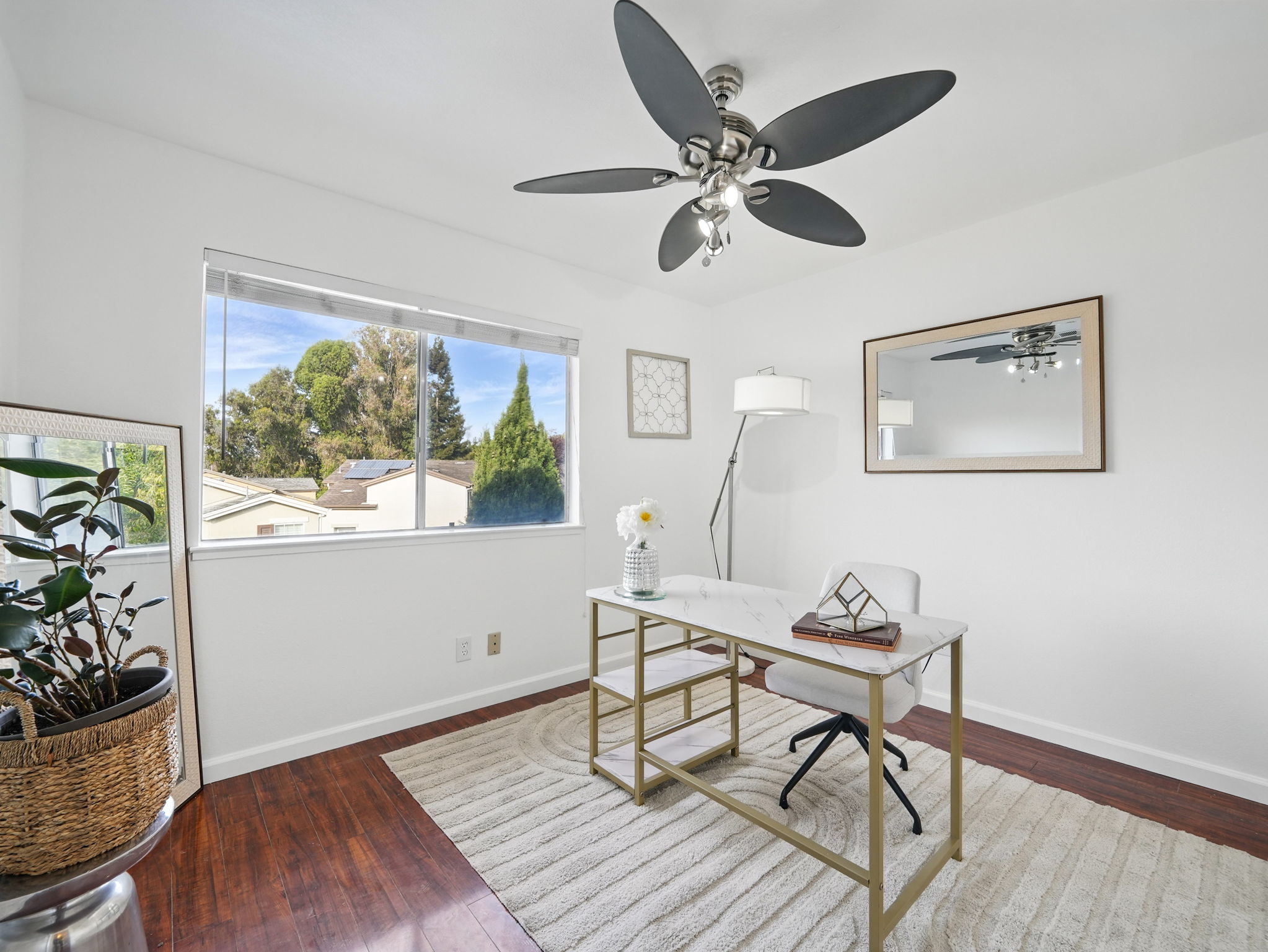 Bedroom staged as Office