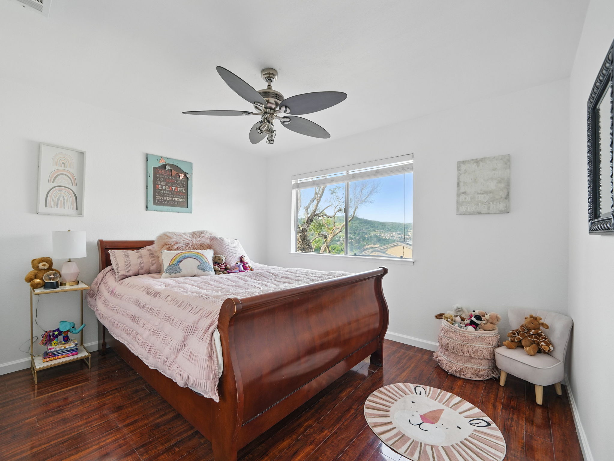 Bedroom features Views and Large Closets