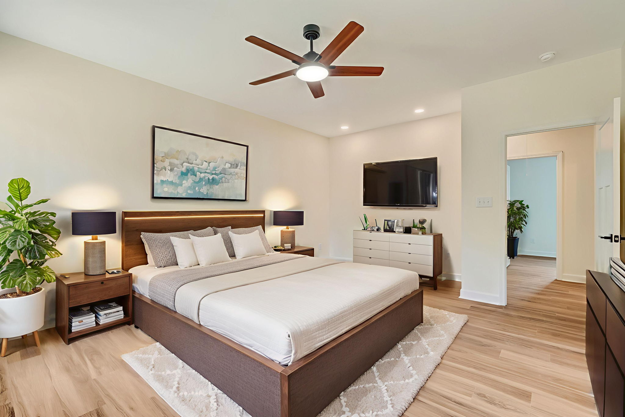 Primary Bedroom Virtual Staging