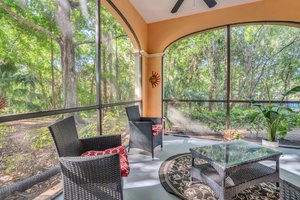Covered and Screened Patio Oasis