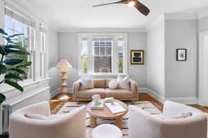 Gorgeous & inviting living room w/two exposures