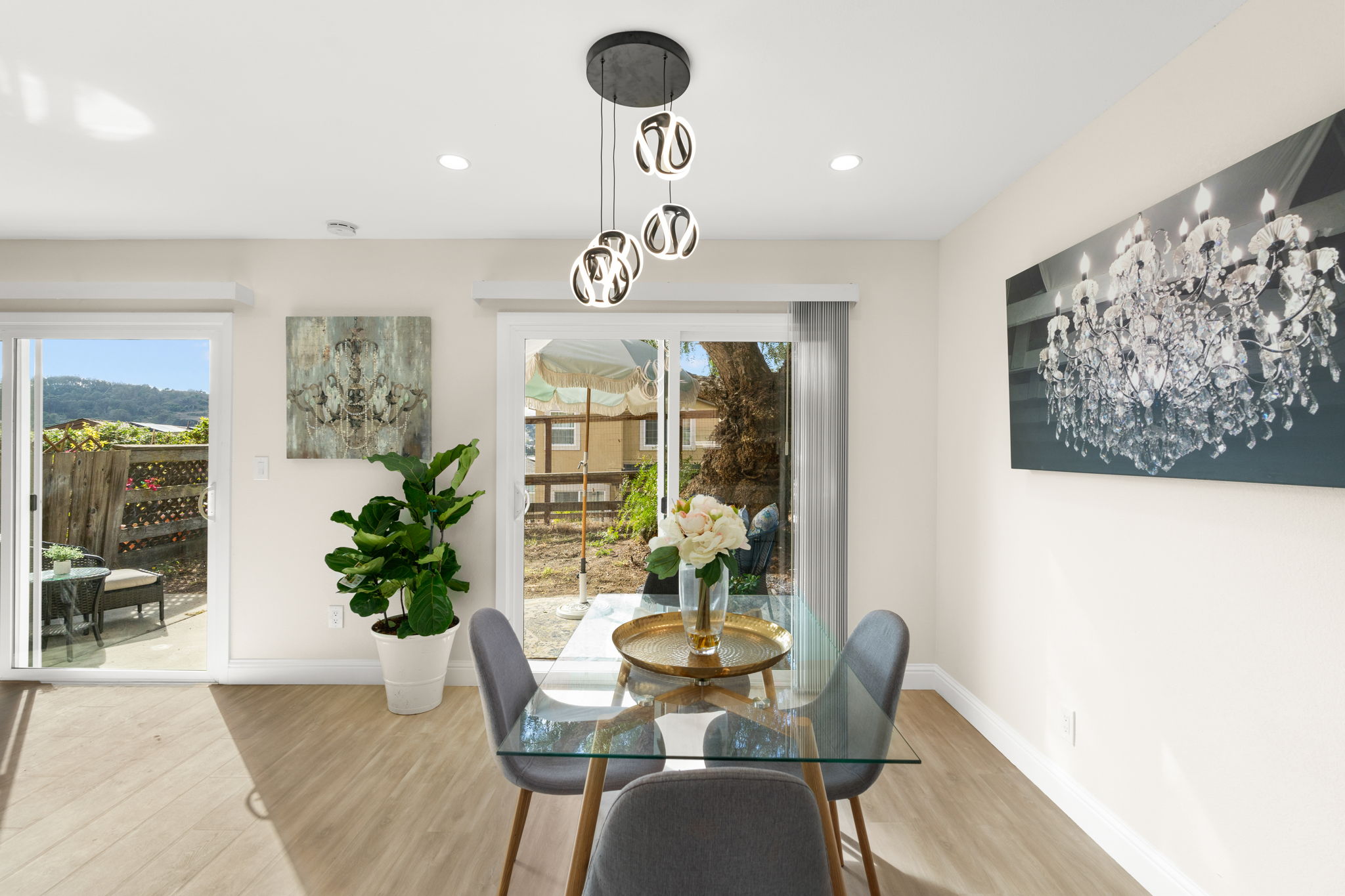 Welcome Home! Dining Area has abundant natural light