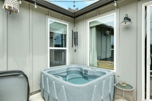 Deck and  Hot Tub