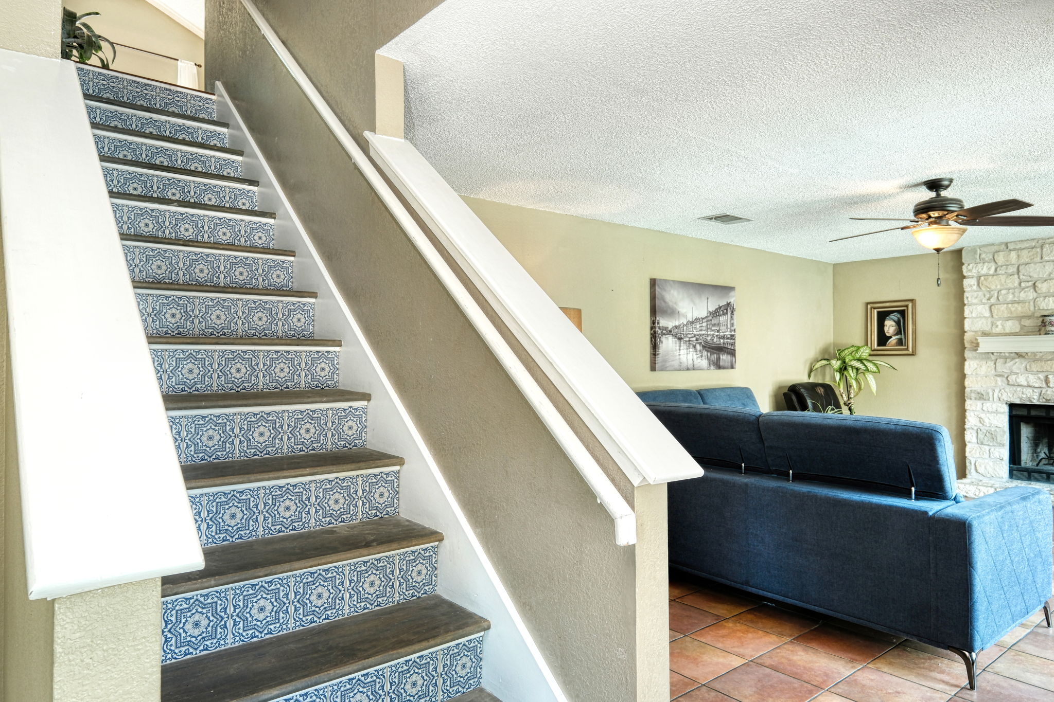 Stairs/Living Room