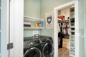 Primary Closet/Laundry Area