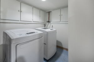 Laundry on lower level