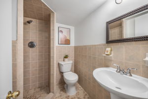 Full bath on lower level