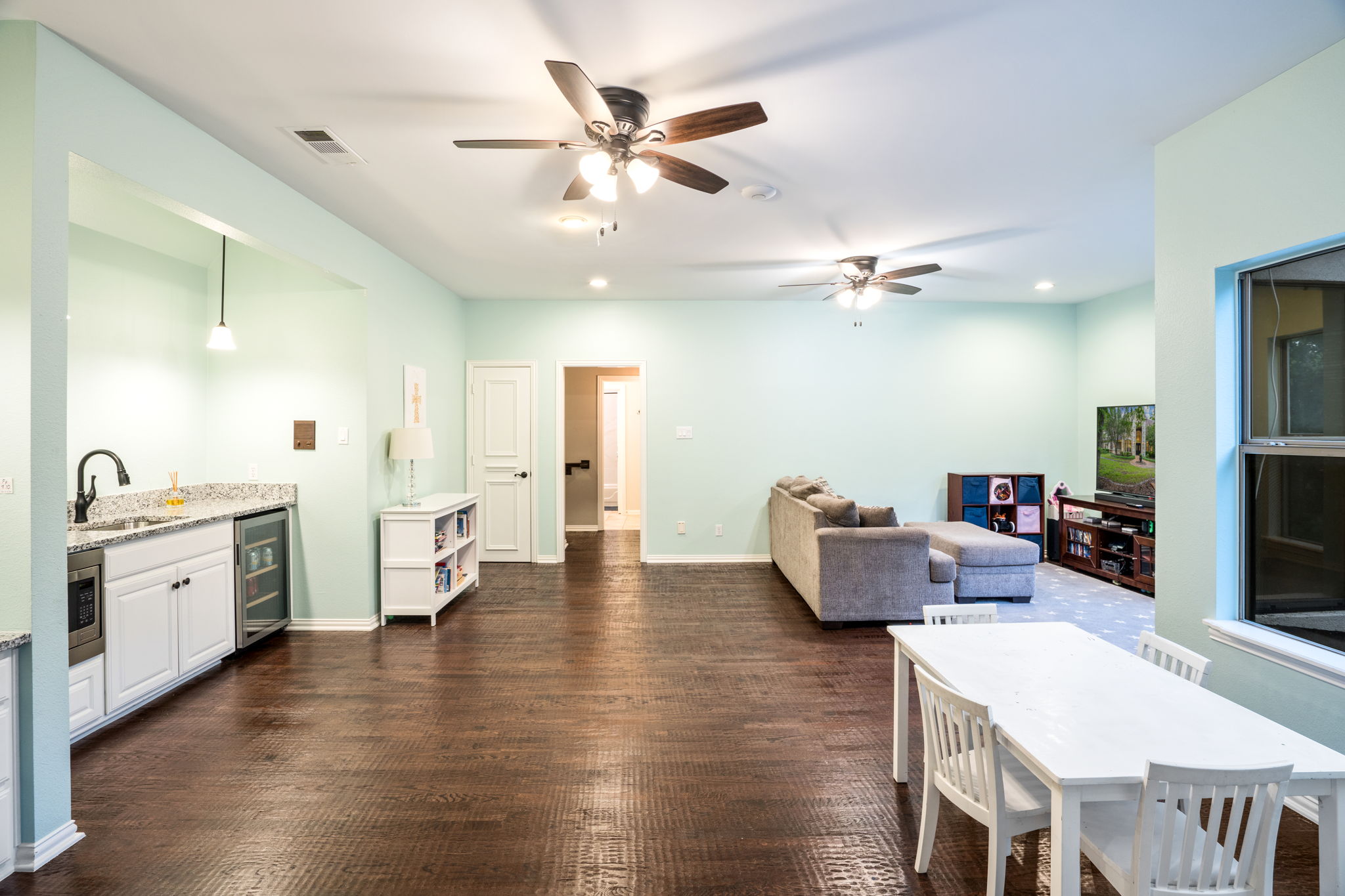 Second Floor Living Room & Kitchenette