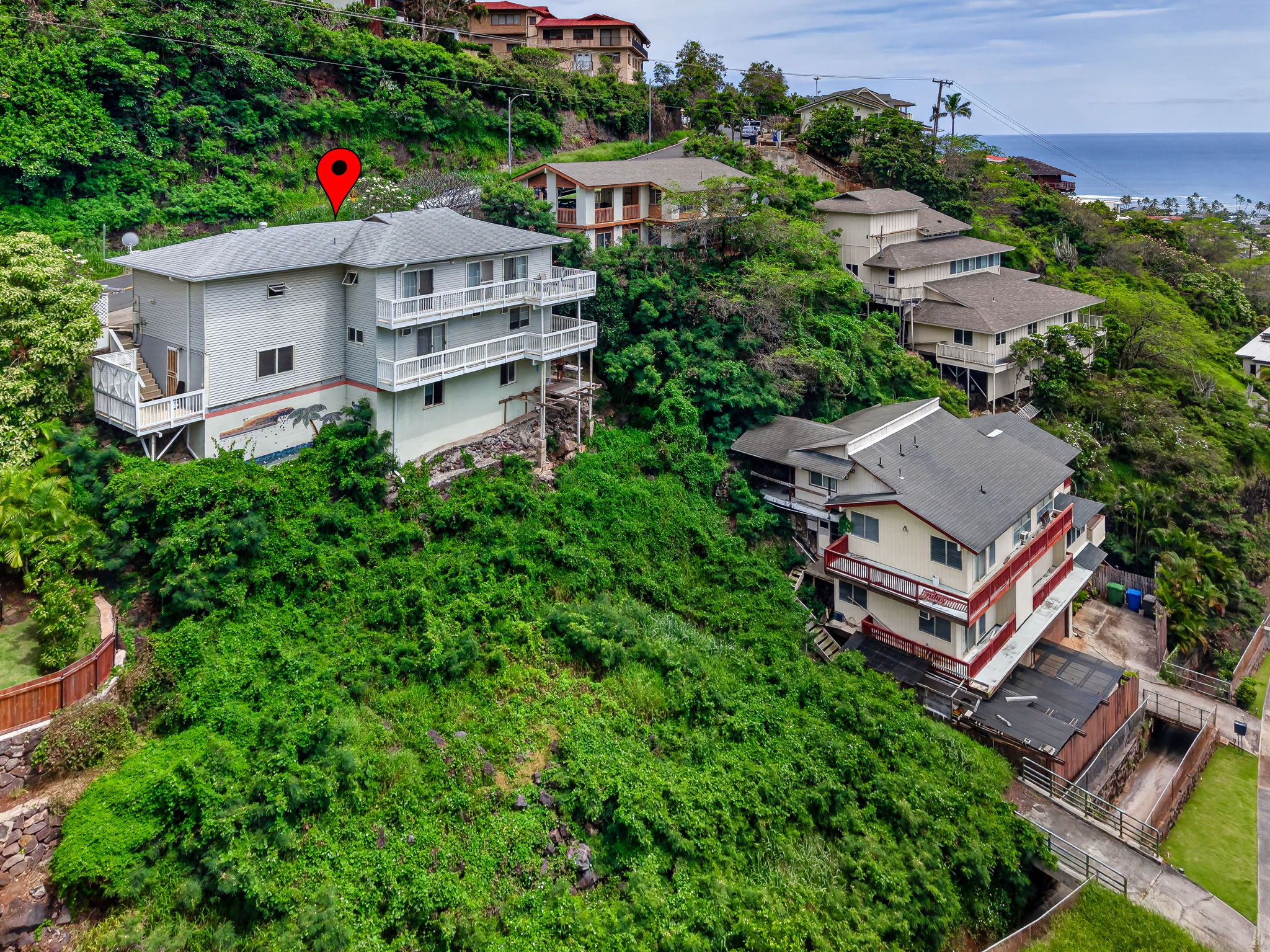 Access to lower section of property