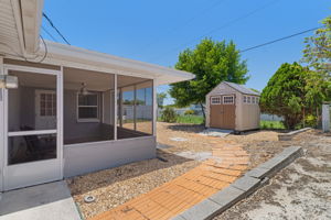 Porch enclosed outside view