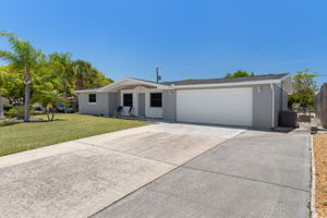 Front double driveway