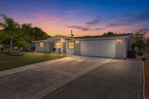 Front evening view