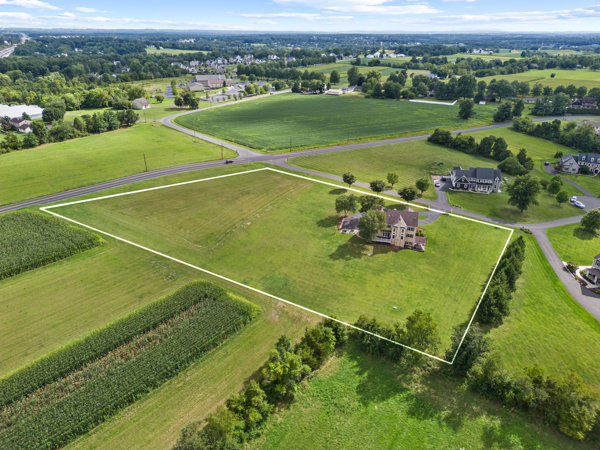 Aerial View w/ Lot Line