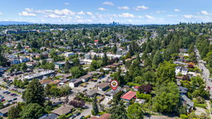 Seward Park. Seattle skyline on the horizon. The neighborhood speaks for itself.