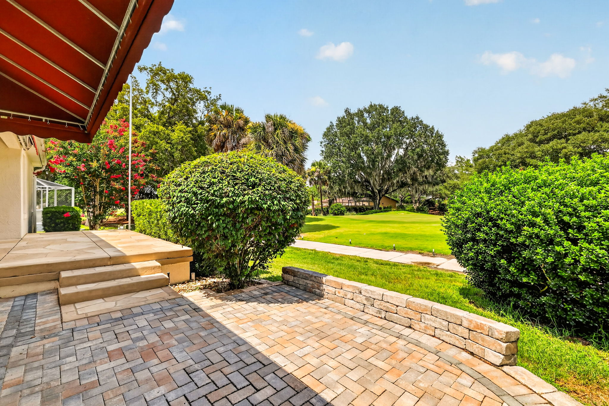 Paver Patio with Incredible Golf Front Views!