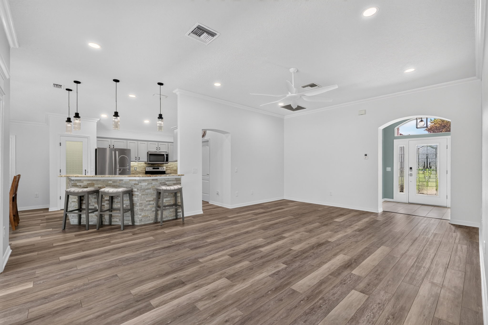 Kitchen and Living Room