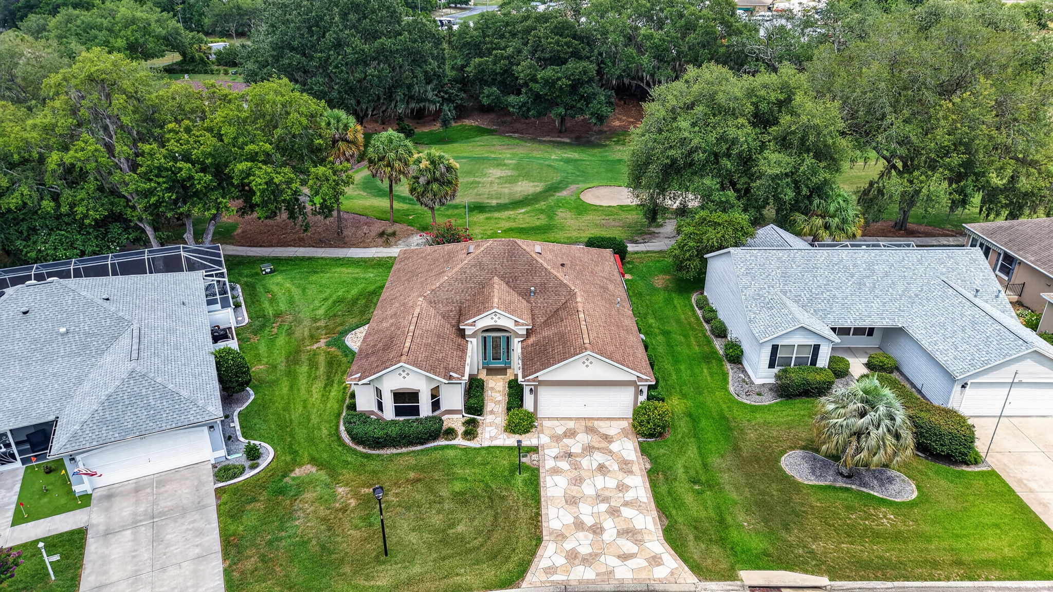 Aerial Front Elevation with Fabulous Golf Front Views!