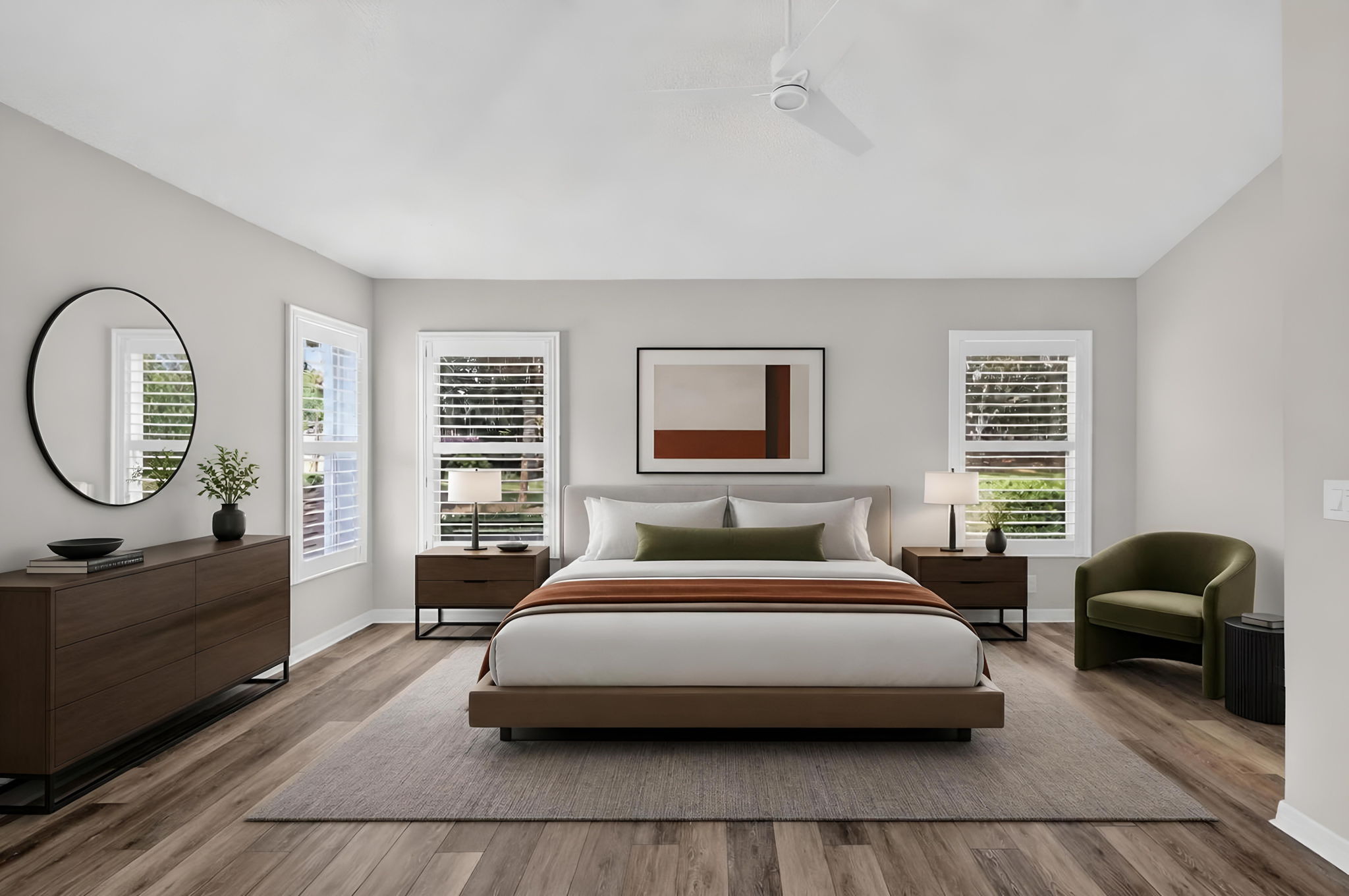 Primary Bedroom - Virtually Staged