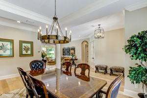 Dining Room with Tray Ceiling