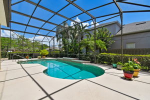 Screen-Enclosed Saltwater Pool