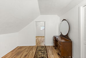 Flex space upstairs off hall stairs.